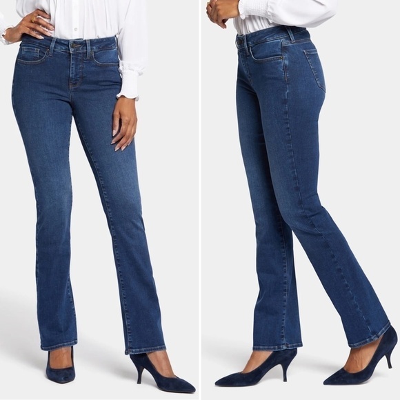 NYDJ Barbara Bootcut Jeans in Cooper Wash, Size 8 - Picture 1 of 15